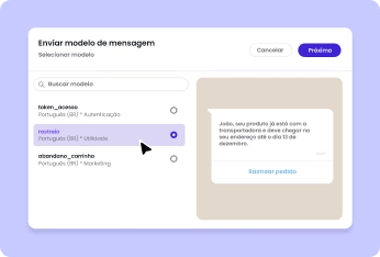 Confirmações e cobranças disparadas no WhatsApp